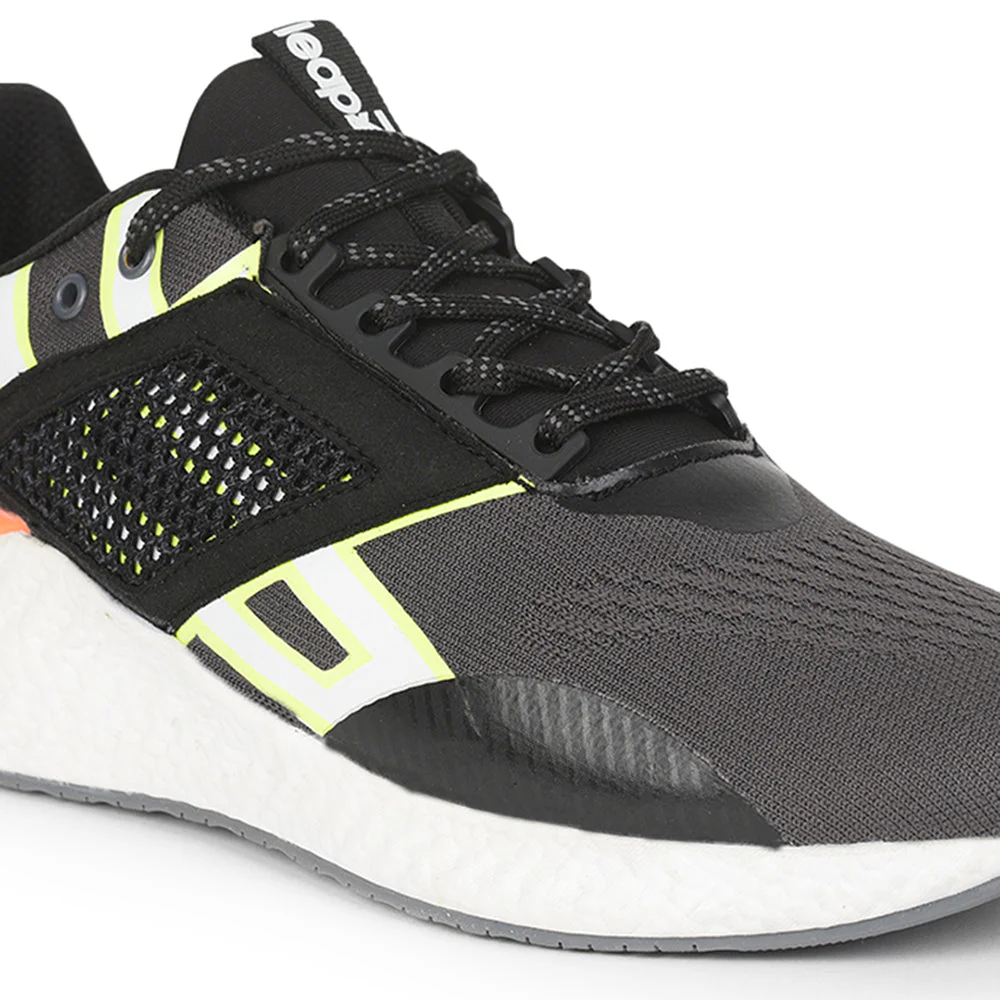 Leap7x Lacing Sports Shoes For Men (D.Grey) 701 By Liberty - Image 4