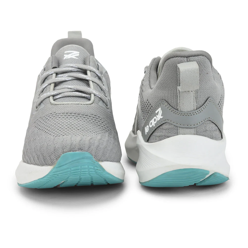 Leap7x Lacing Sports Shoes For Men (Grey) CHALANGE-2 By Liberty - Image 4