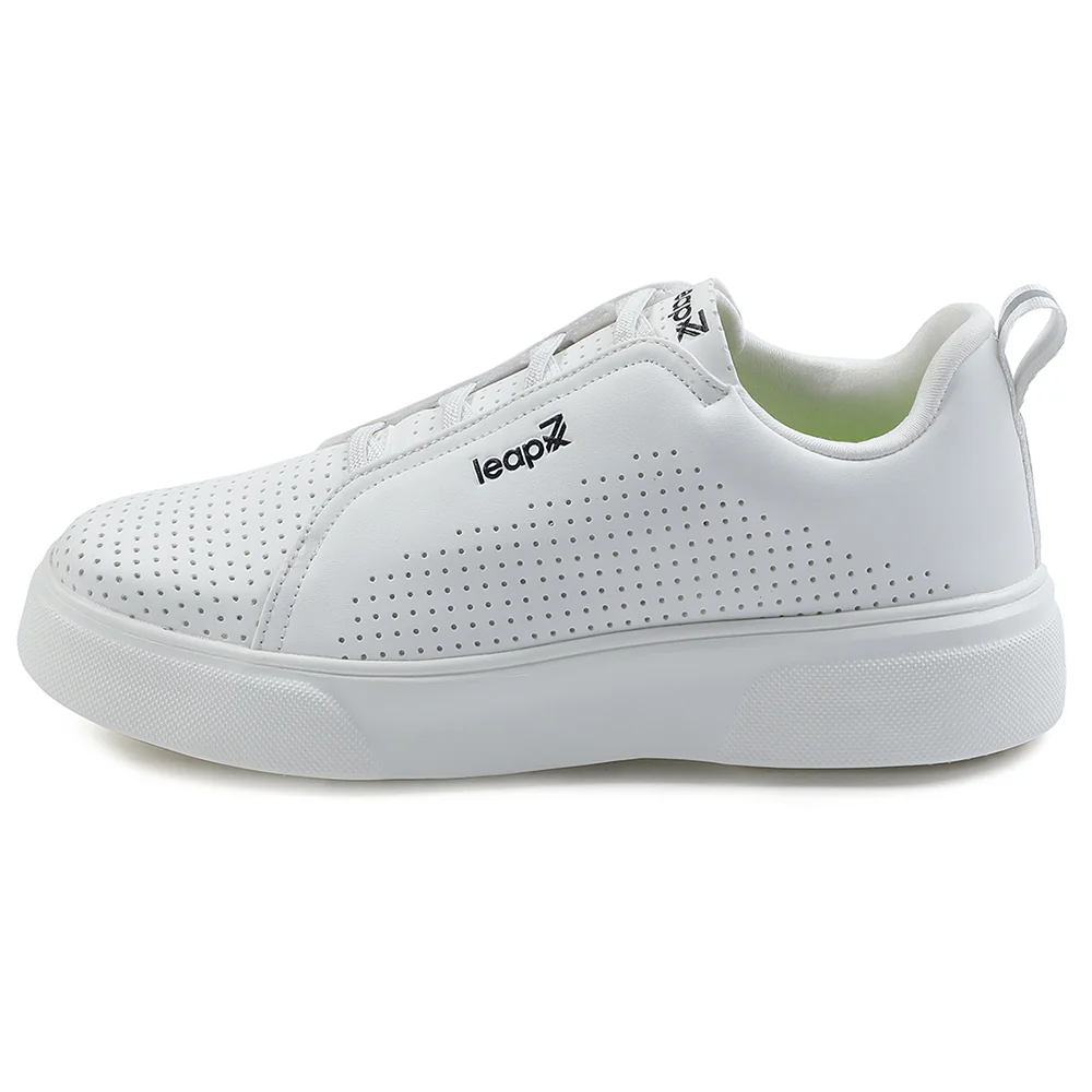 Leap7x Lacing White Casual Sneakers For Men CROATIA-2E By Liberty - Image 3