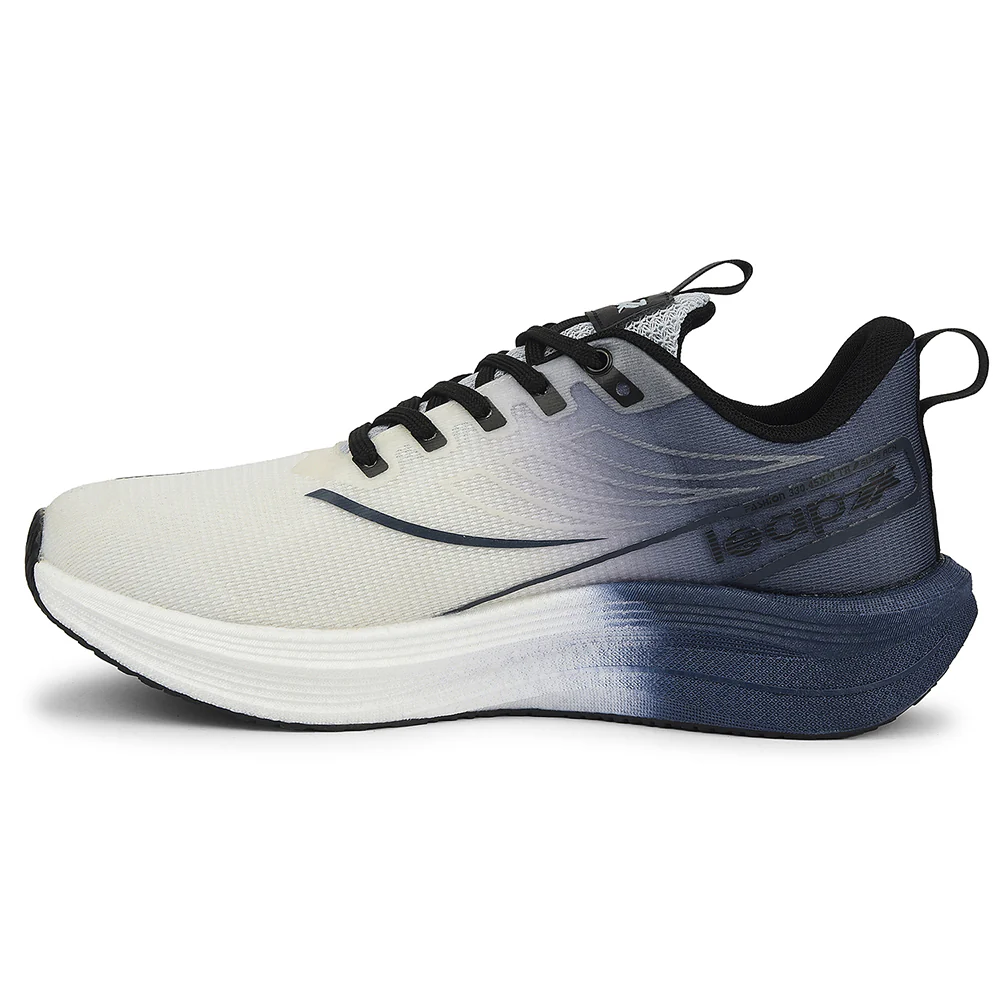 Leap7x Light Grey Sports Lacing Running Shoes For Men XLM-03 By Liberty - Image 3