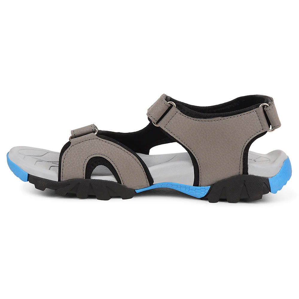 Leap7x Light Grey Sporty Casual Sandal For Men ALBANIA-2 By Liberty - Image 3