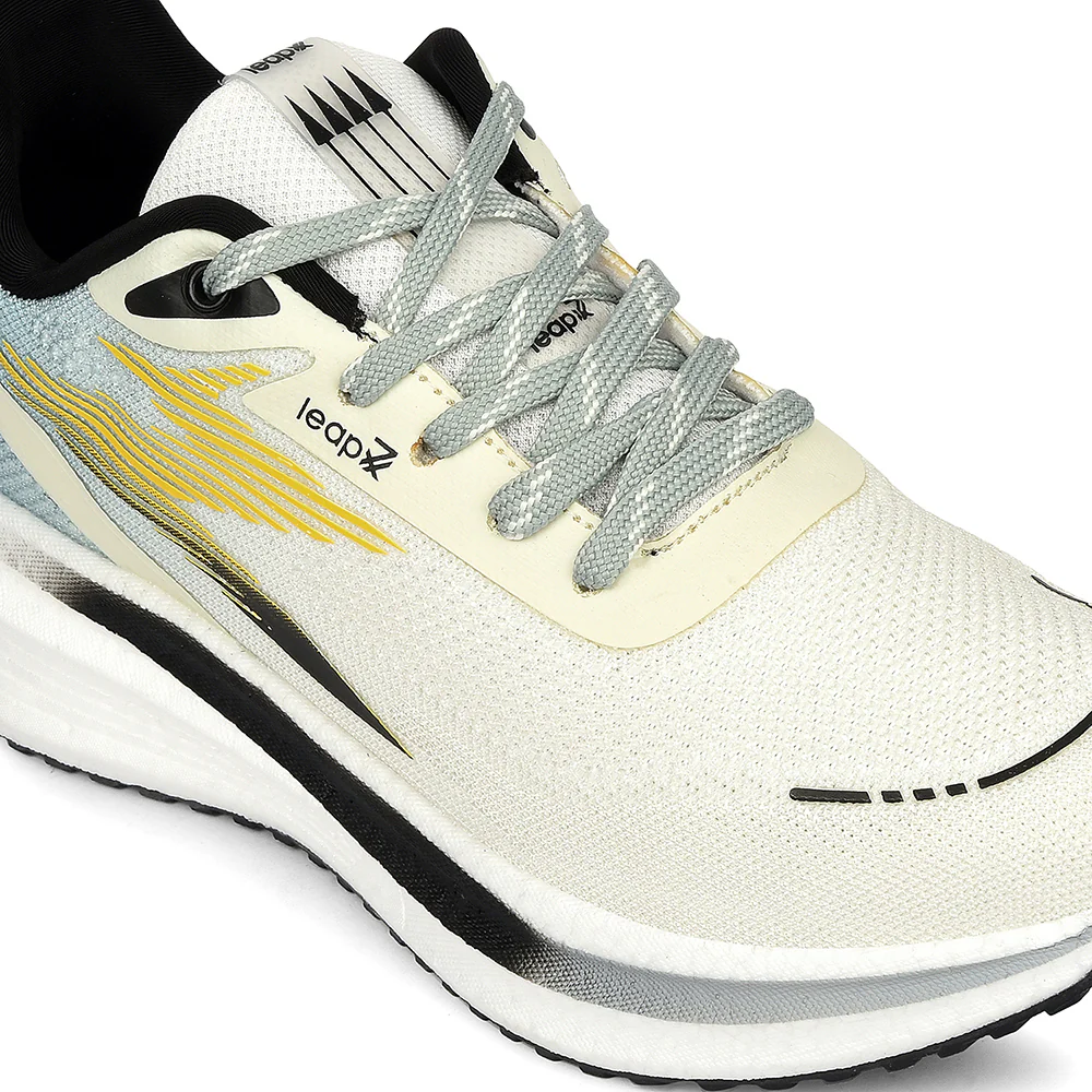 Leap7x Mustard Sports Lacing Running Shoes For Men WASHINGTON By Liberty - Image 4