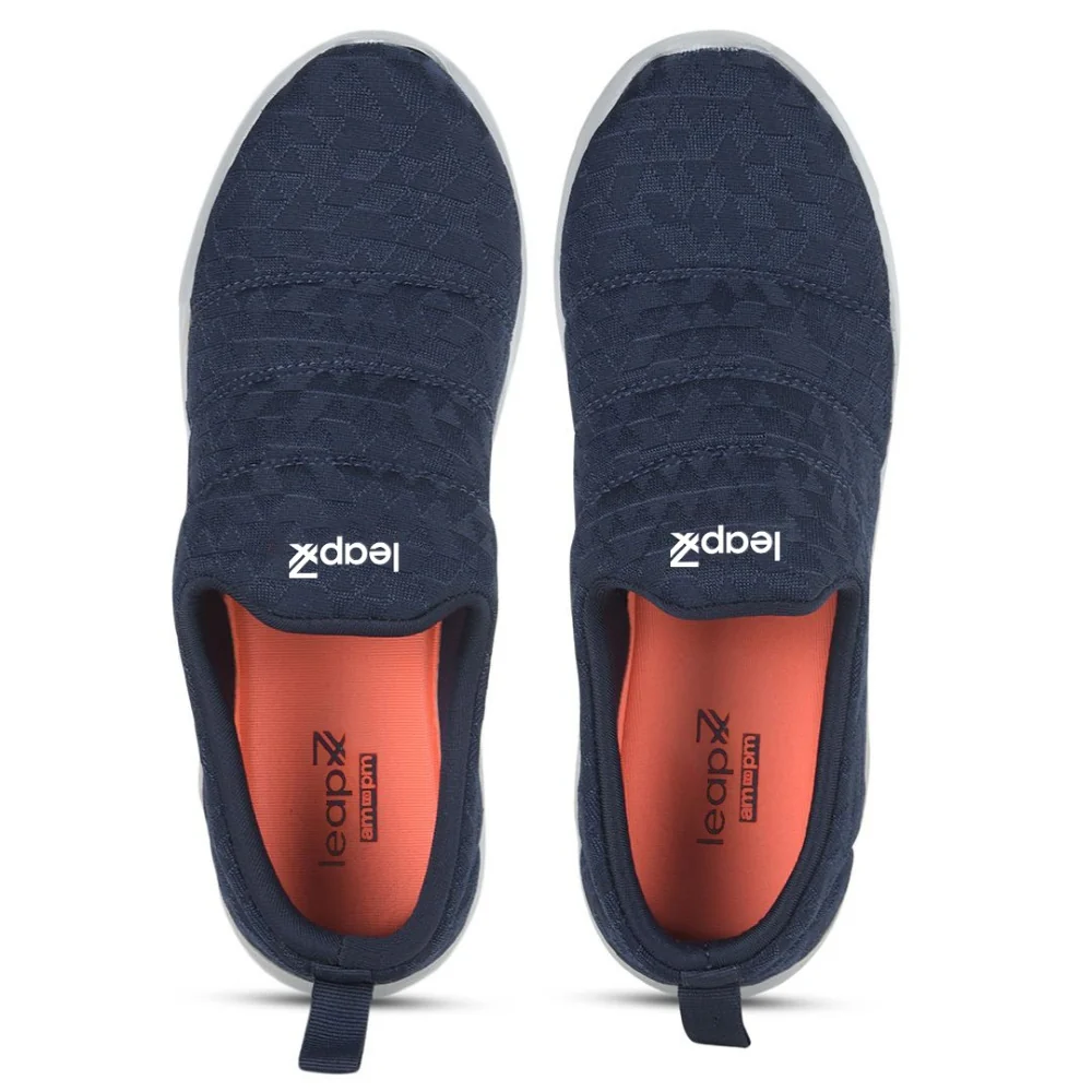 Leap7x Navy Blue Non Lacing Casual Shoes For Women AVILA-96 By Liberty - Image 5
