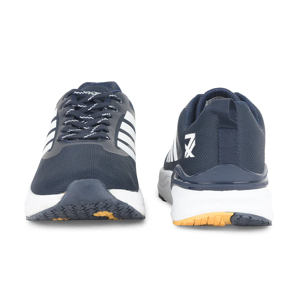 Leap7x Navy Blue Sports Lacing Running Shoes For Men CAPSICO-1 By Liberty - Image 5