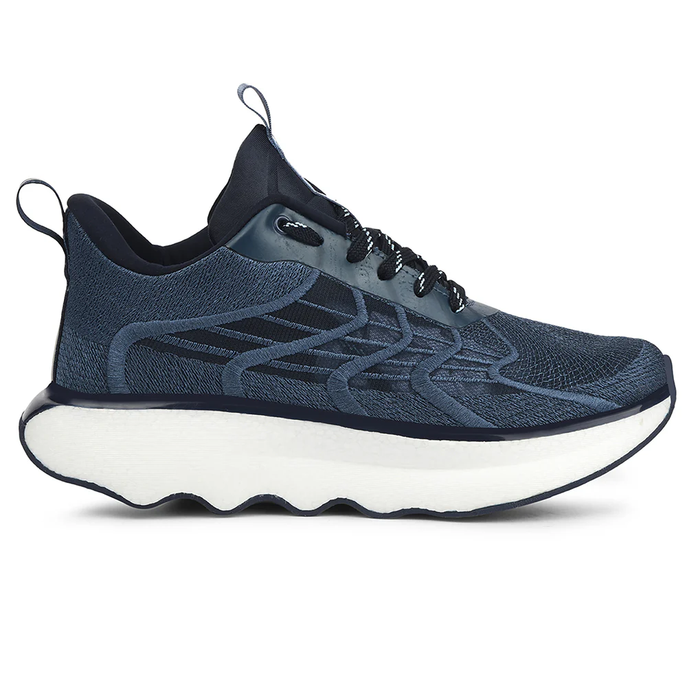 Leap7x Navy Blue Sports Lacing Running Shoes For Men GHD-101 By Liberty - Image 2