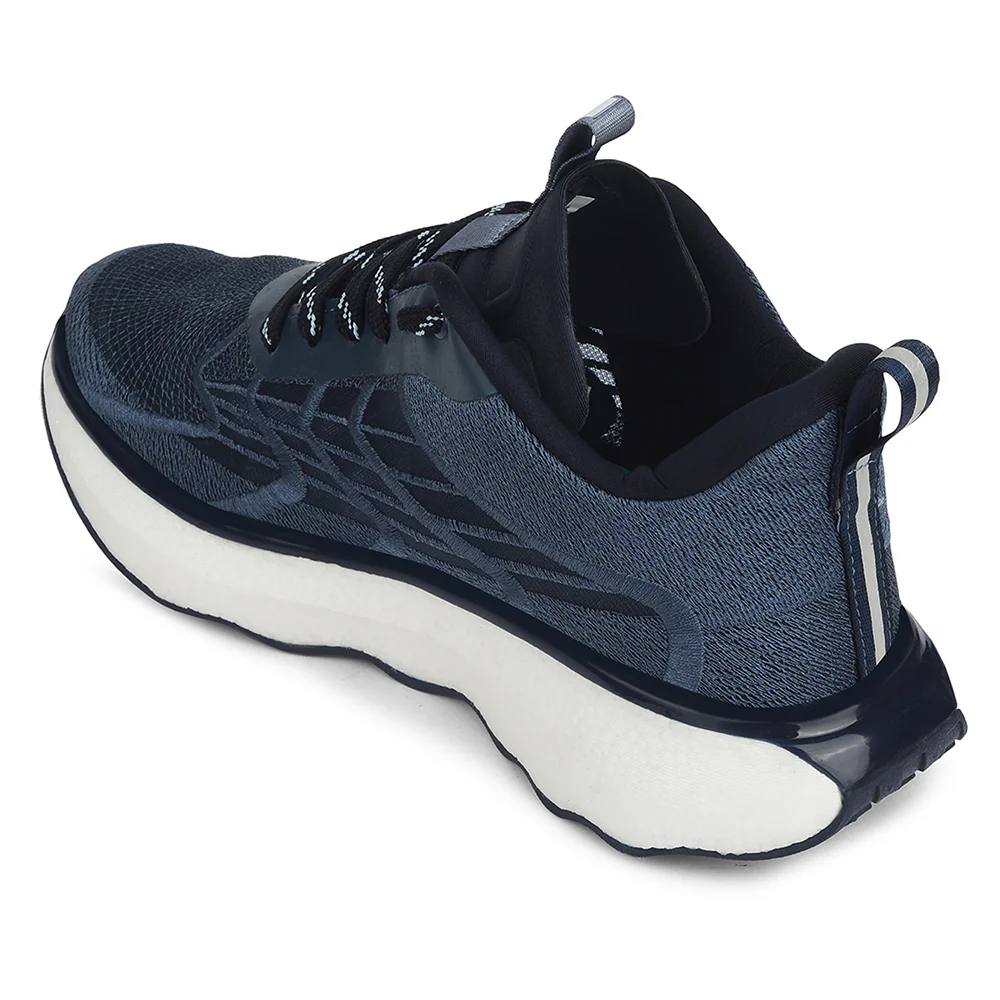 Leap7x Navy Blue Sports Lacing Running Shoes For Men GHD-101 By Liberty - Image 5