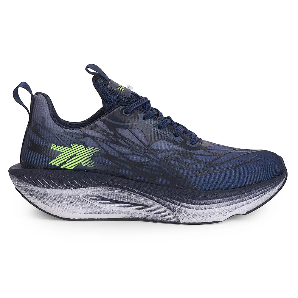 Leap7x Navy Blue Sports Lacing Running Shoes For Men XLM-01 By Liberty - Image 2
