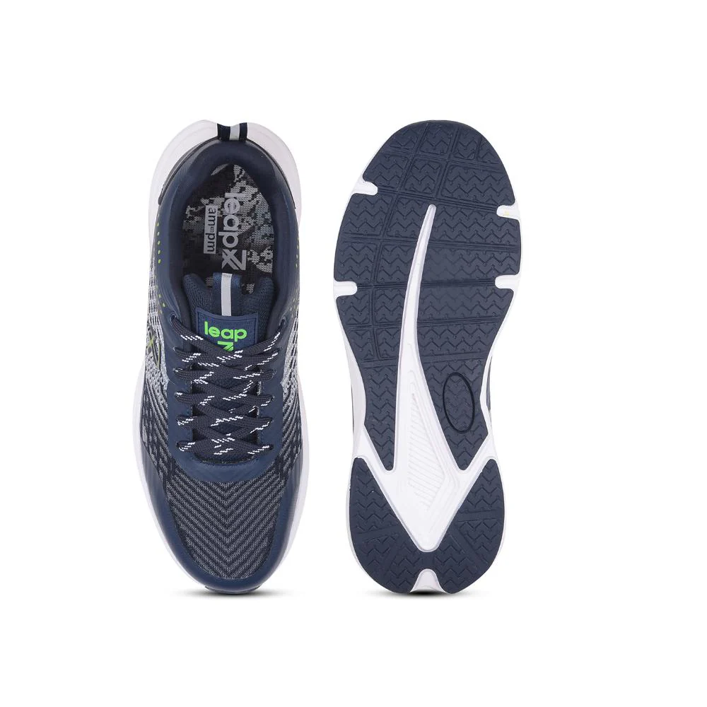 Leap7x Navy Blue Sports Lacing Running Shoes ROMANIA By Liberty - Image 6