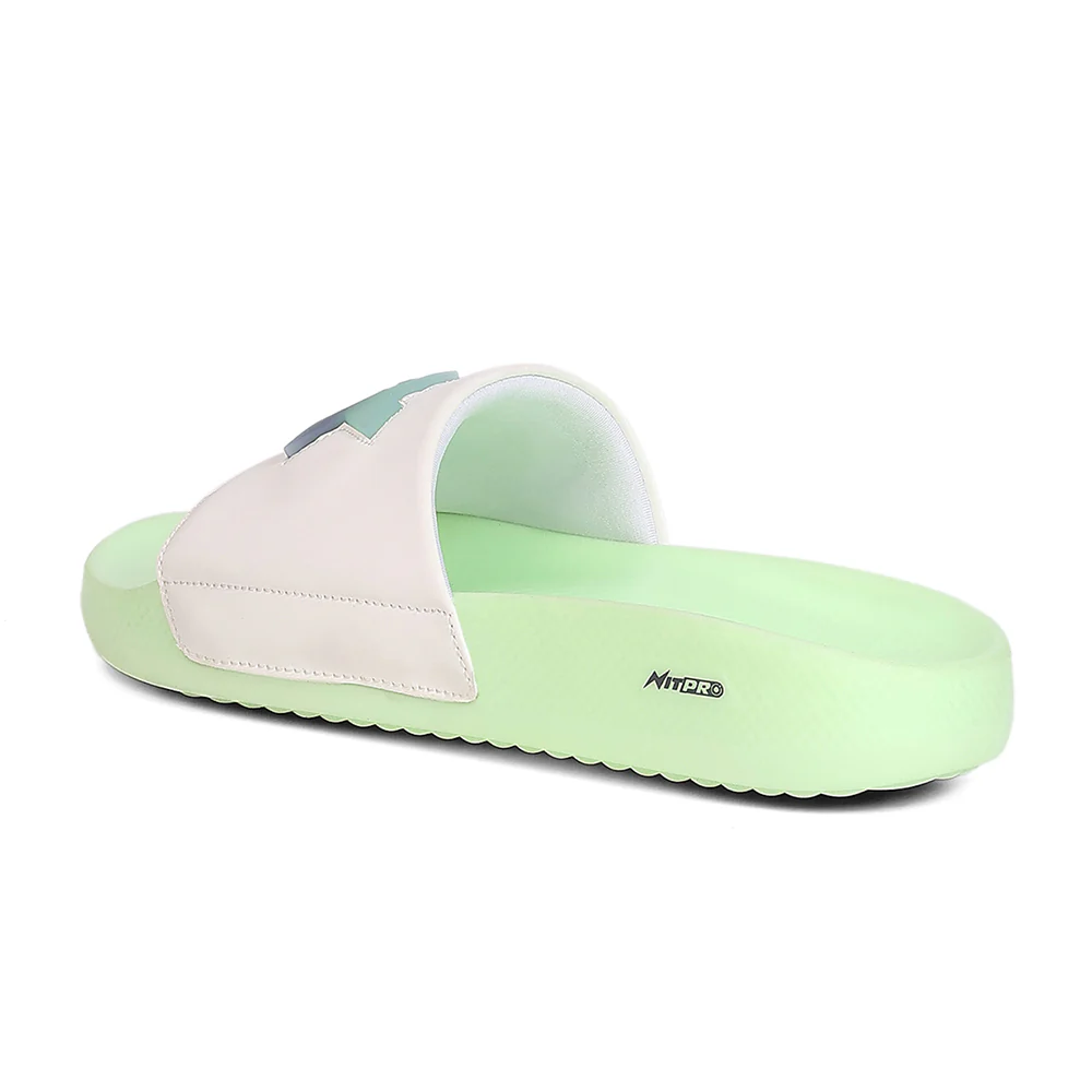 Leap7X NITWALK-30 White Casual Slip-on Slides for Men by Liberty - Image 3