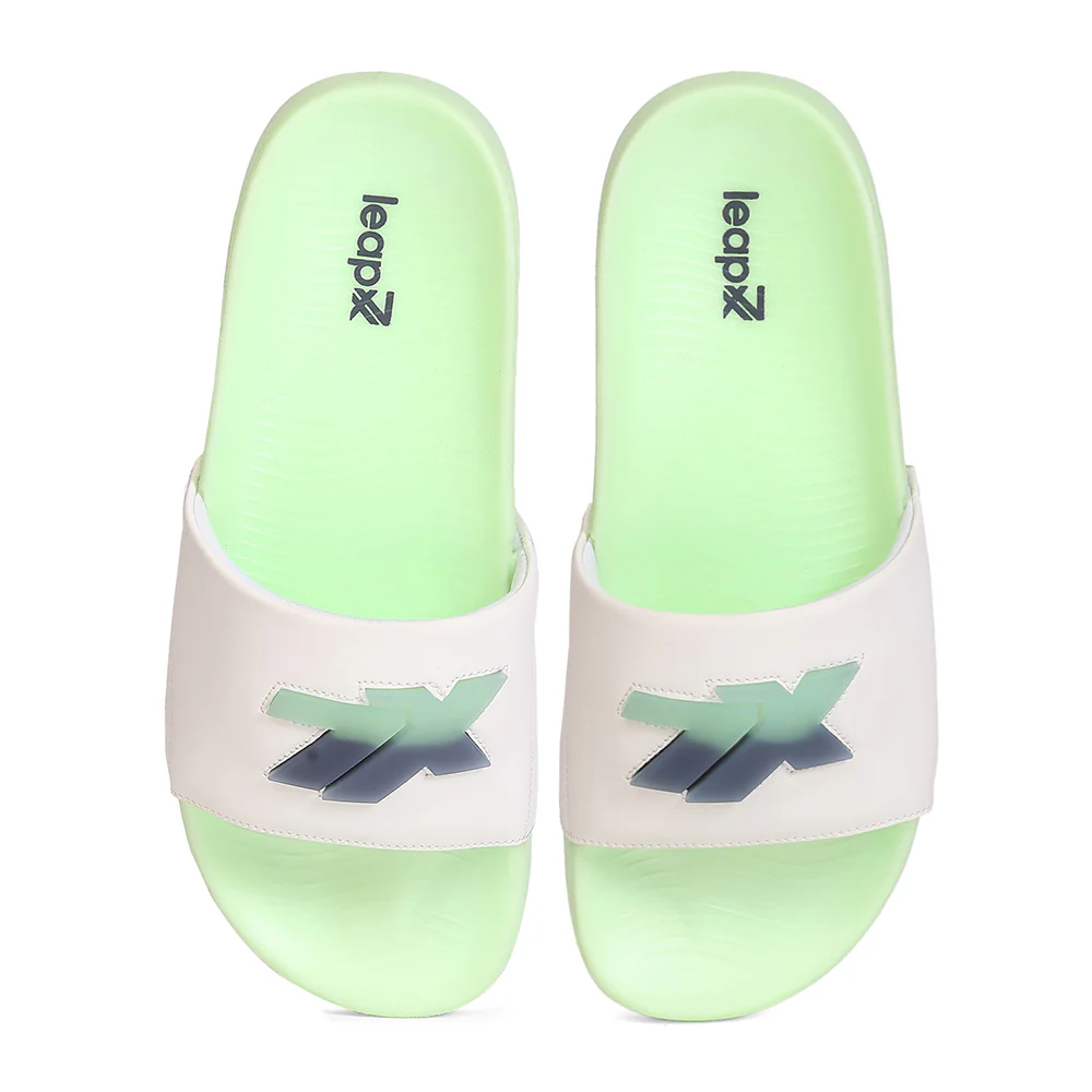 Leap7X NITWALK-30 White Casual Slip-on Slides for Men by Liberty - Image 6