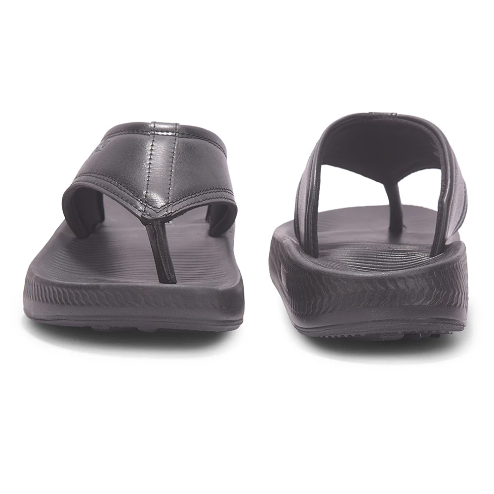 Leap7X NITWALK-31 Black Casual Slip on  Slippers for Men by Liberty - Image 6