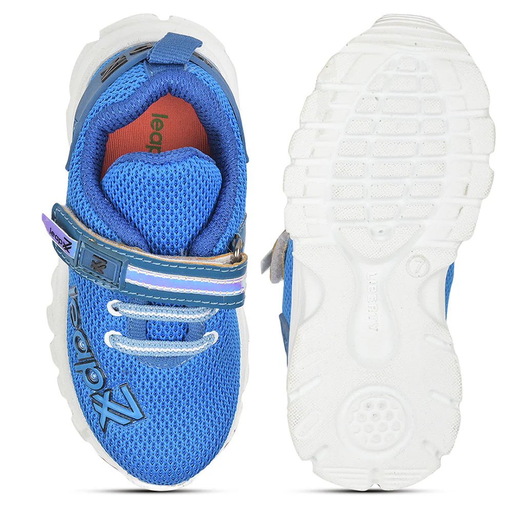 Leap7x Non Lacing Casual Shoes For Kids (R.Blue) JEEVA-08 By Liberty - Image 3