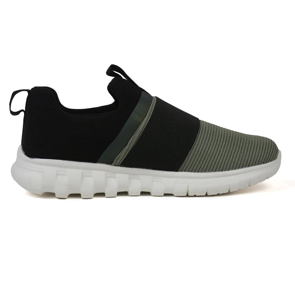 Leap7x Non Lacing Olive Green Casual Slip on Shoes For Women MERCY By Liberty - Image 2
