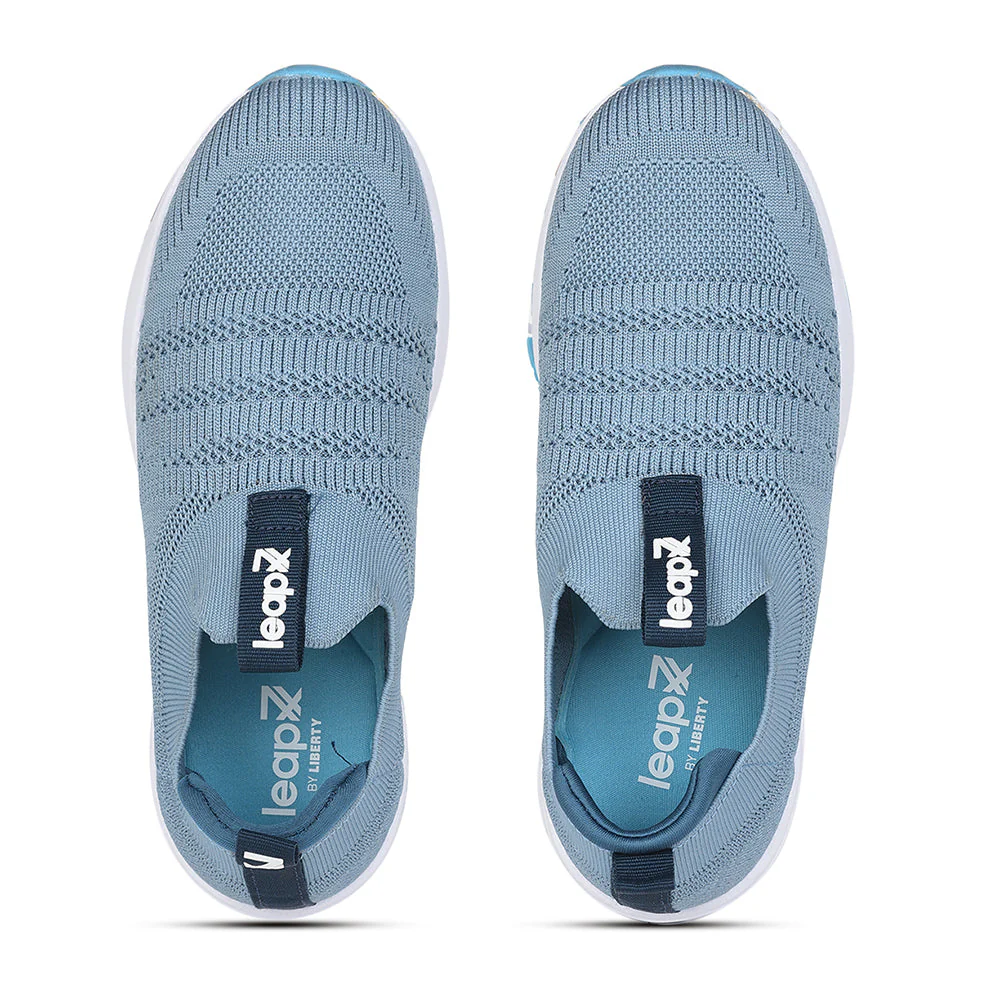 Leap7x Non Lacing Sports Shoes For Ladies (S.Blue) PERTH-10 By Liberty - Image 3