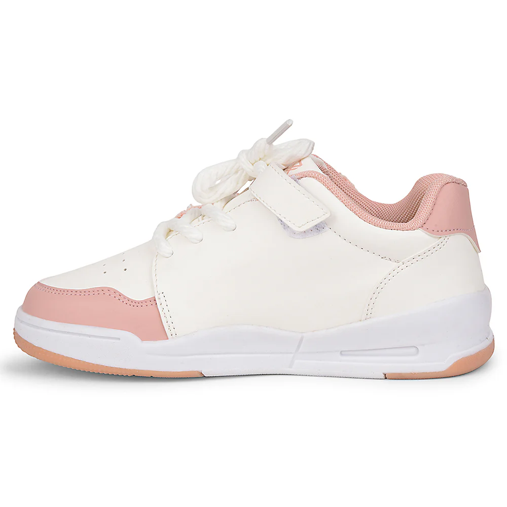 Leap7x Peach Casual Lacing Sneakers For Kids ENVY-2 By Liberty - Image 3