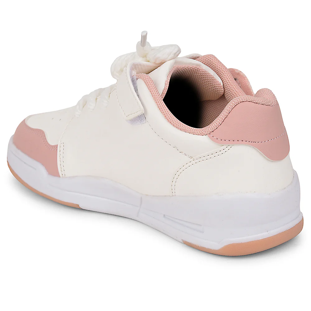 Leap7x Peach Casual Lacing Sneakers For Kids ENVY-2 By Liberty - Image 4