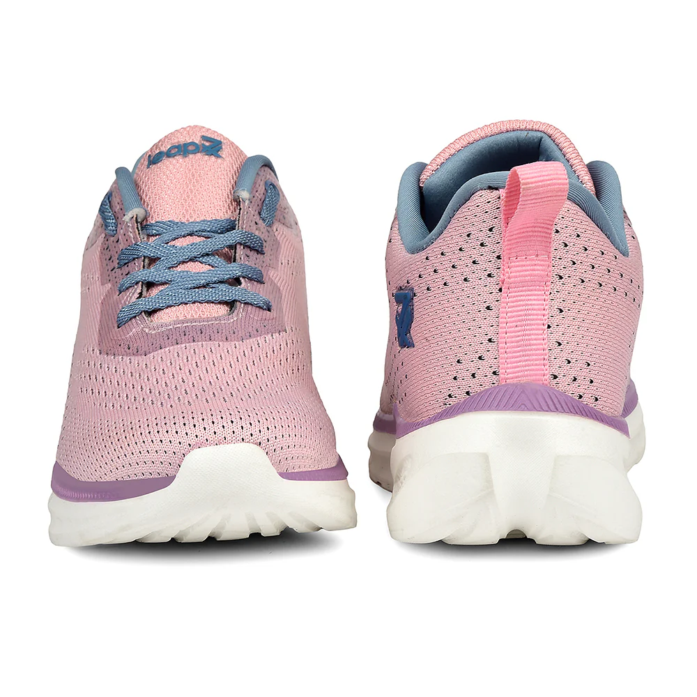 Leap7x Peach Sports Lacing Running Shoes For Women GHD-10 By Liberty - Image 6