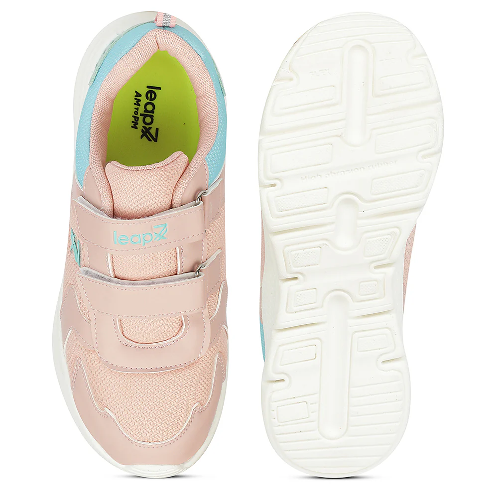 LEAP7X Peach Sports Non Lacing Walking Shoes for Kids PRIMEK-6 by Liberty - Image 7