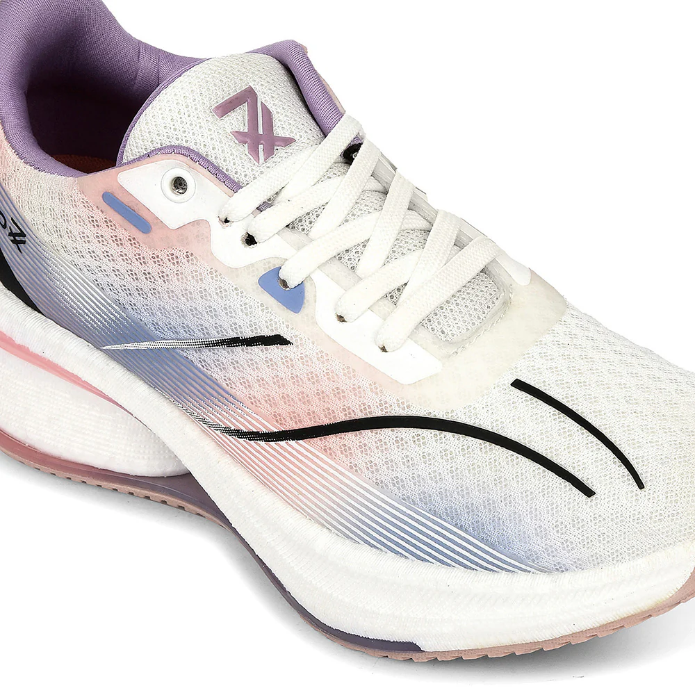 Leap7x Purple Sports Lacing Running Shoes For Women ARMENIA By Liberty - Image 4