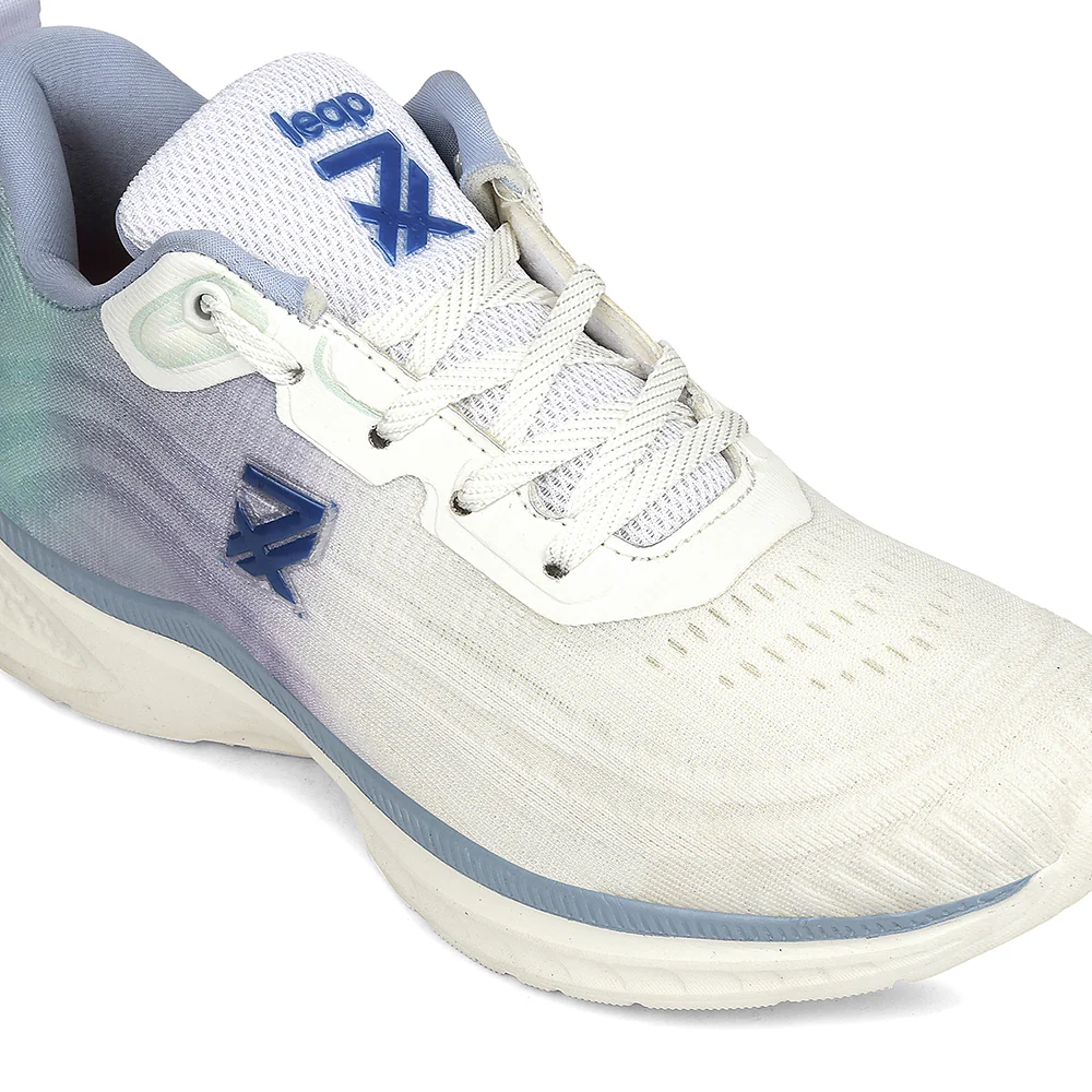 Leap7x Purple Sports Lacing Running Shoes For Women RWL-58 By Liberty - Image 4