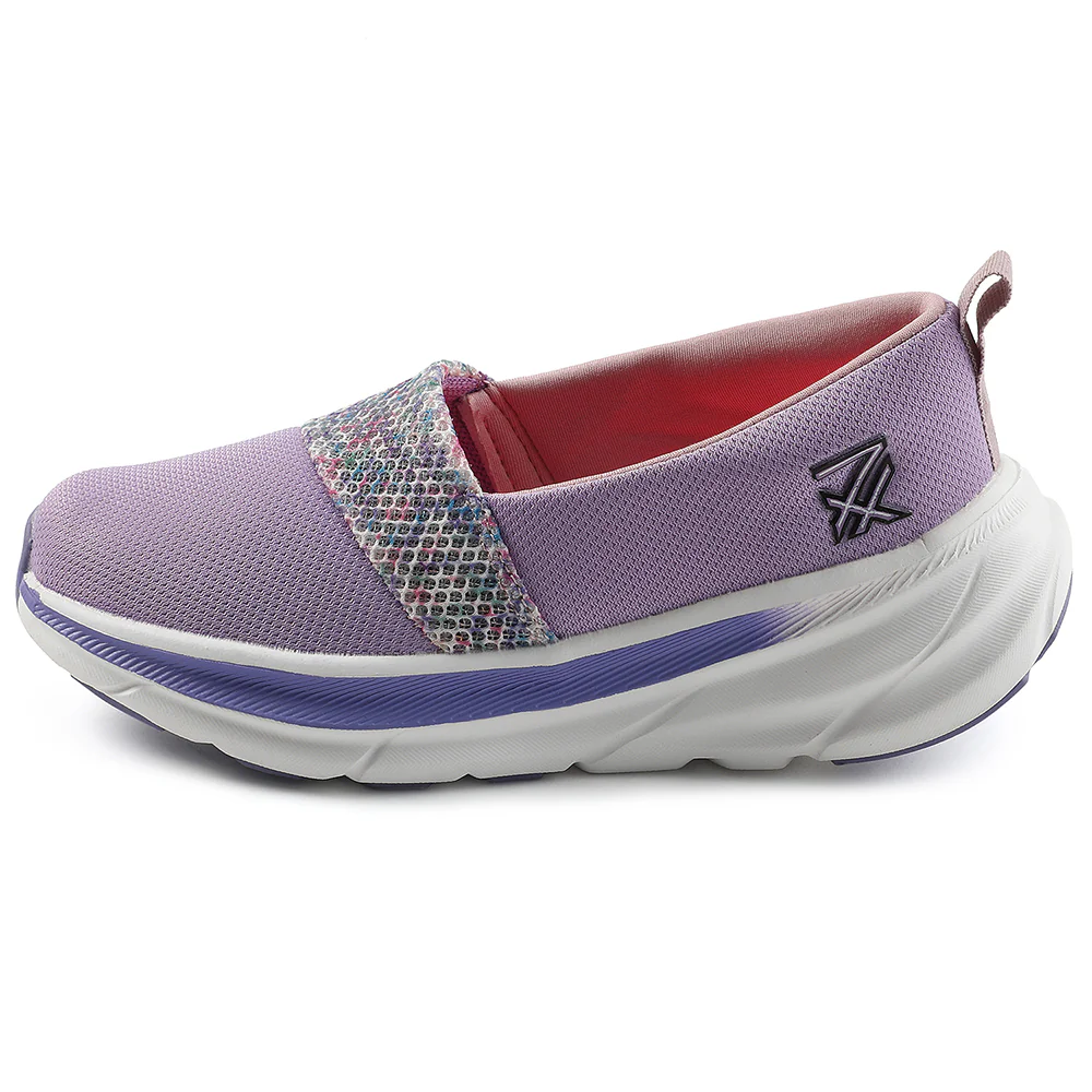 Leap7x Purple Sports Non Lacing Walking Shoes For Women CANBERRA1E By Liberty - Image 3