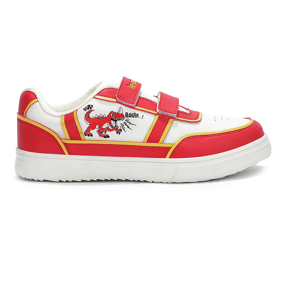 Leap7X Red Sports Non Lacing Sneakers For Kids TOTSTREND5 By Liberty - Image 4