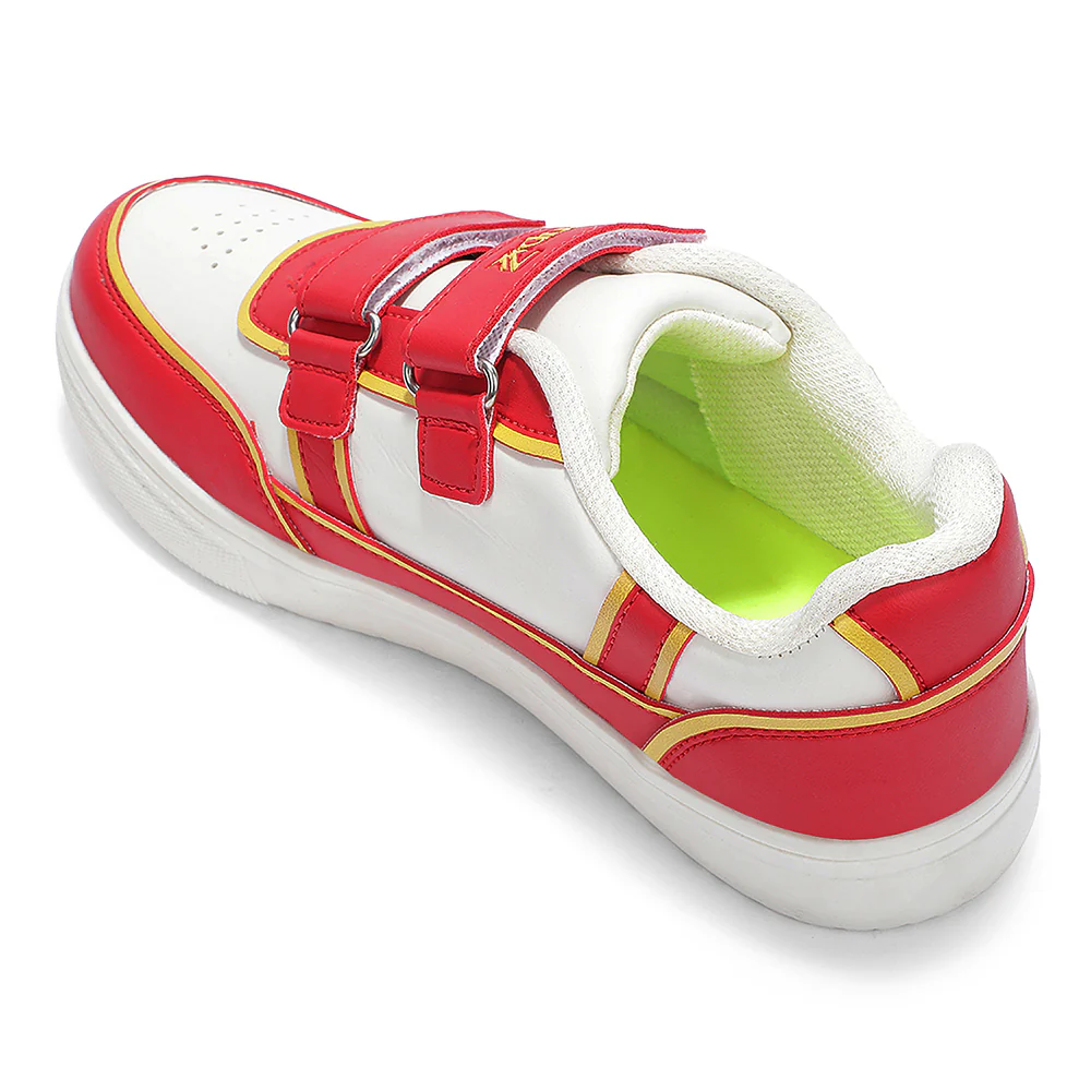 Leap7X Red Sports Non Lacing Sneakers For Kids TOTSTREND5 By Liberty - Image 5