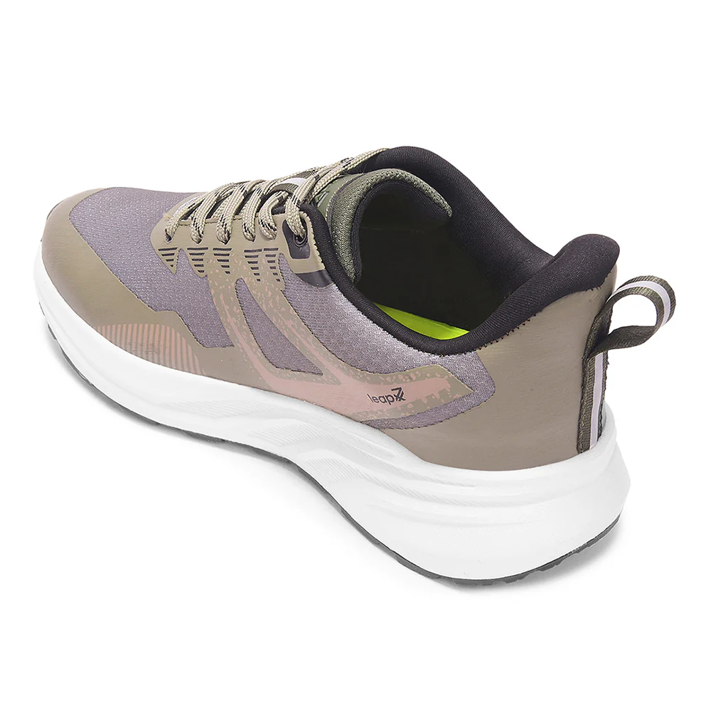 Leap7X ROYALESTPE Olive Green Sports Non Lacing Walking Shoes for Men by Liberty - Image 5