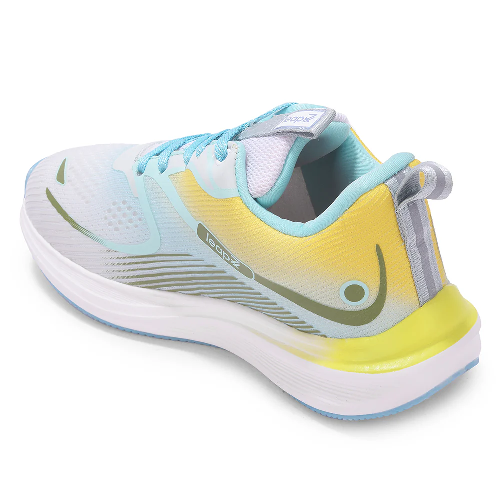 Leap7x SINESTAR-E Teal Blue Sports Lacing Running Shoes For Women By Liberty - Image 4