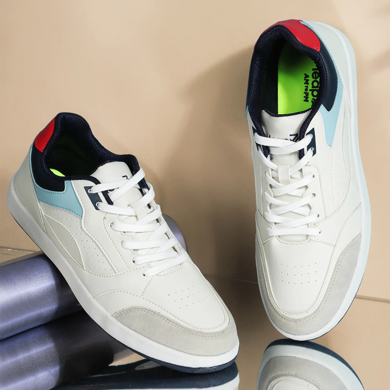 Leap7x Sky Blue Casual Lacing Sneakers For Men CLASTO-1E By Liberty - Image 5