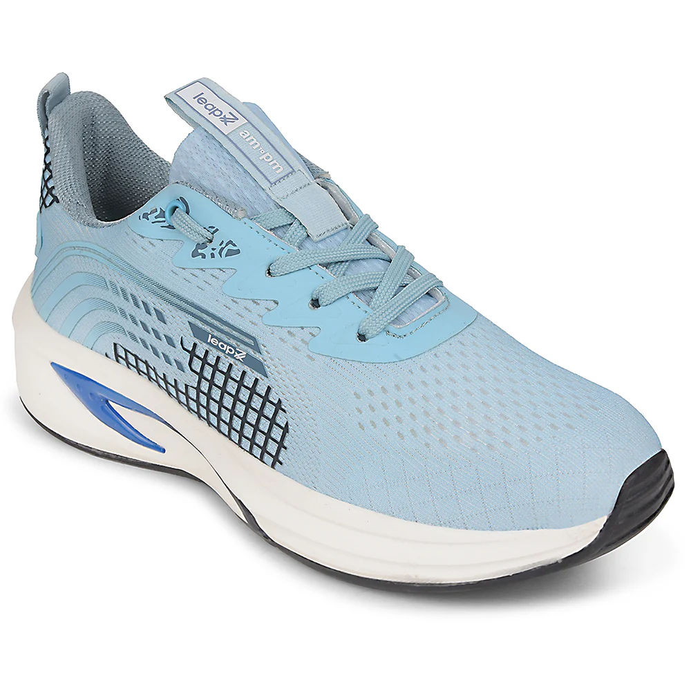 Leap7x Sky Blue Sports Lacing Running Shoes For Men KAPSTER-1 By Liberty