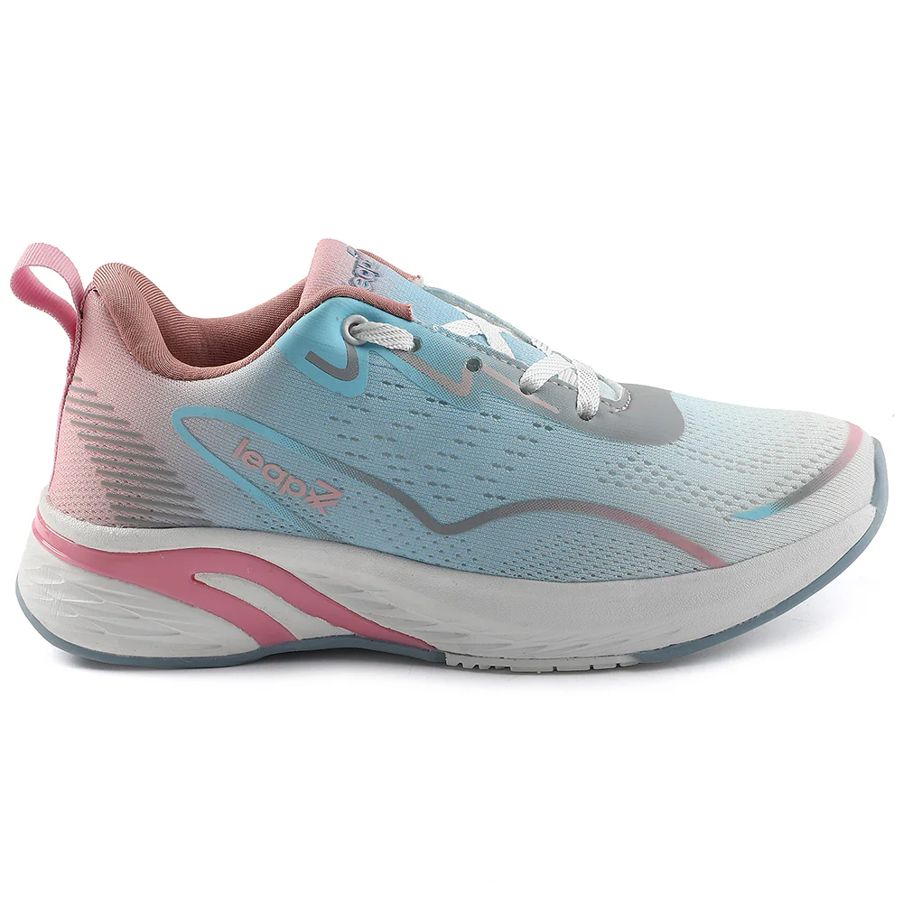 Leap7x Sky Blue Sports Lacing Walking Shoes For Women GHD-W10E By Liberty - Image 2