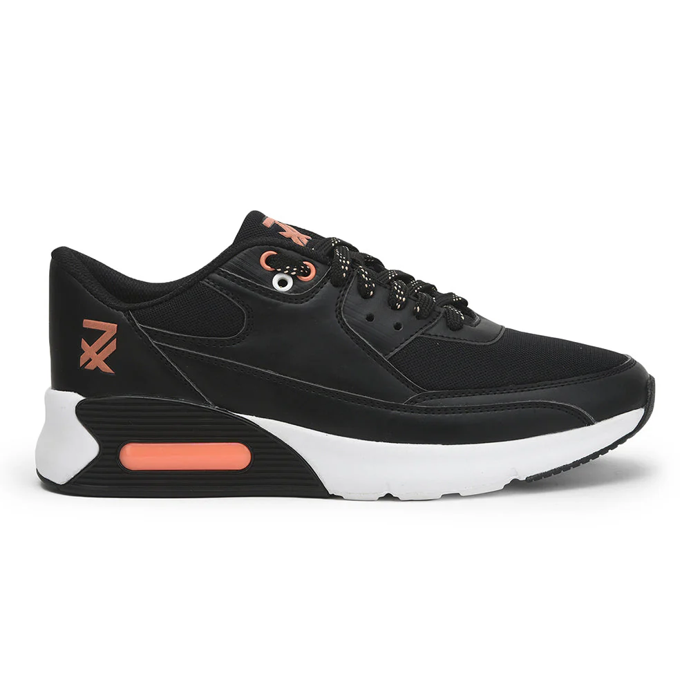 Leap7x Lacing Black Casual Shoes For Men BRISTOL-1E By Liberty - Image 2