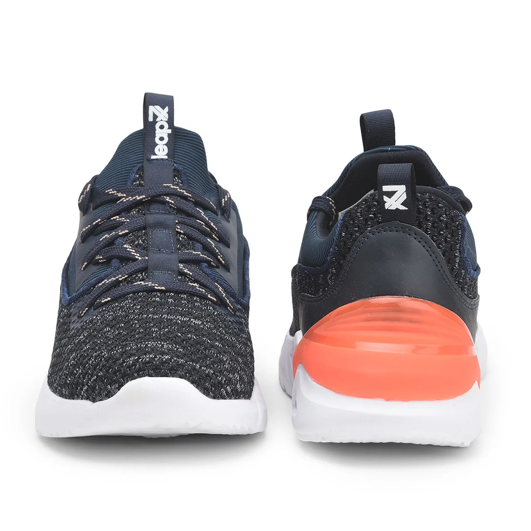 Leap7x Casual Navy Blue Lacing Shoes For Men BRISK-02E By Liberty - Image 5