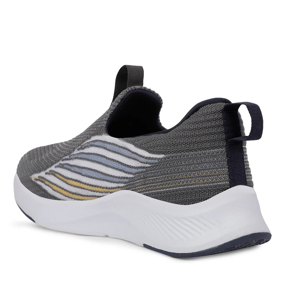 Leap7x Sports Light Grey Walking Shoes For Mens ROBIN-E By Liberty - Image 4
