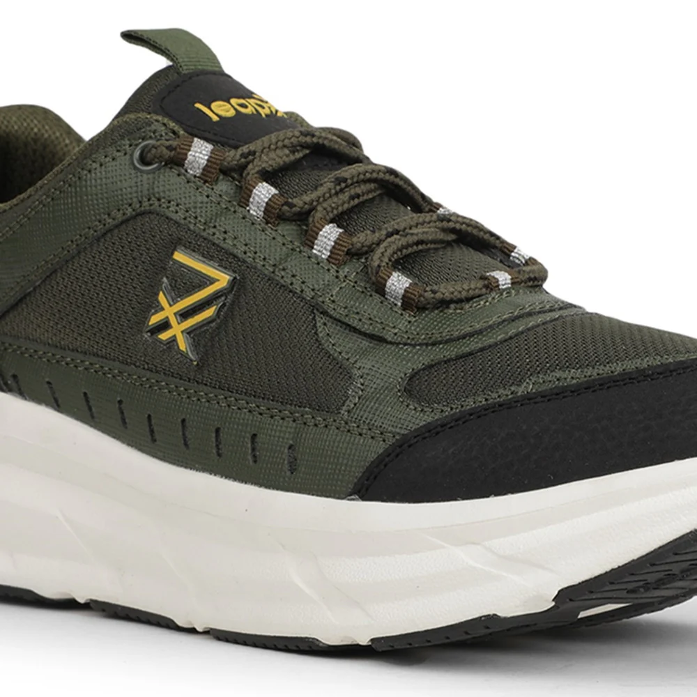 Leap7x Sports Olive Green Running Shoes For Mens MOUNT-E By Liberty - Image 5