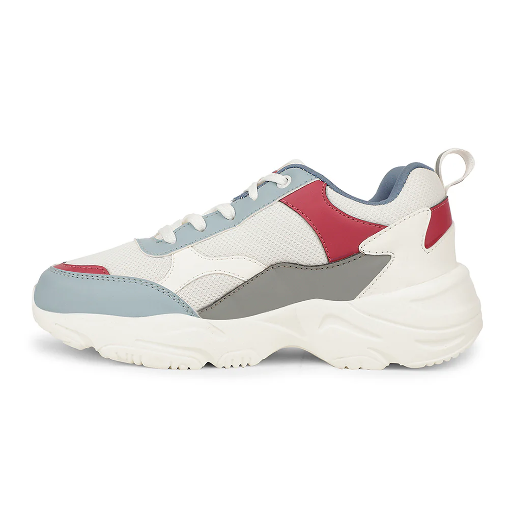 Leap7x Sports White Walking Shoes For Women ARIA By Liberty - Image 3