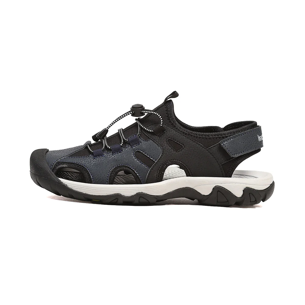 Leap7X TAISON-1 Black Casual Fisherman Sandals for Men by Liberty - Image 5