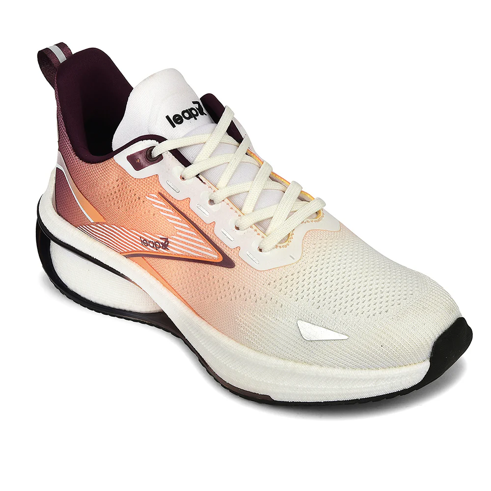 Leap7x Tan Sports Lacing Running Shoes For Men MOSCOW-6 By Liberty