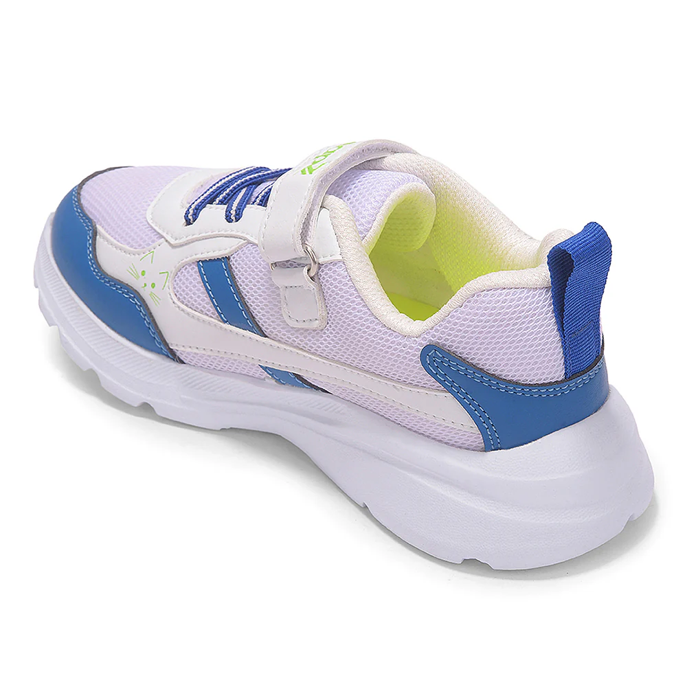 Leap7X TOTSTREND3 White Sports Non Lacing Walking Shoes for Kids by Liberty - Image 3