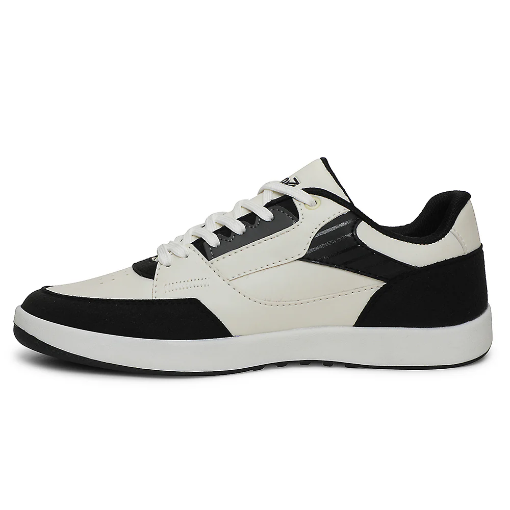 Leap7x White Casual Lacing Sneakers For Men AMAZER-20E By Liberty - Image 3