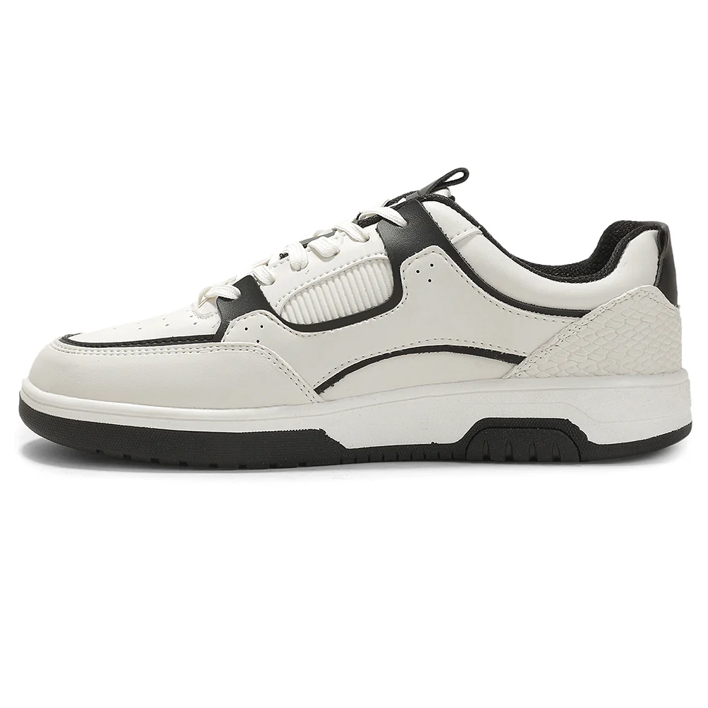 LEAP7X White Casual Lacing Sneakers for Men JETSTEP-E by Liberty - Image 5