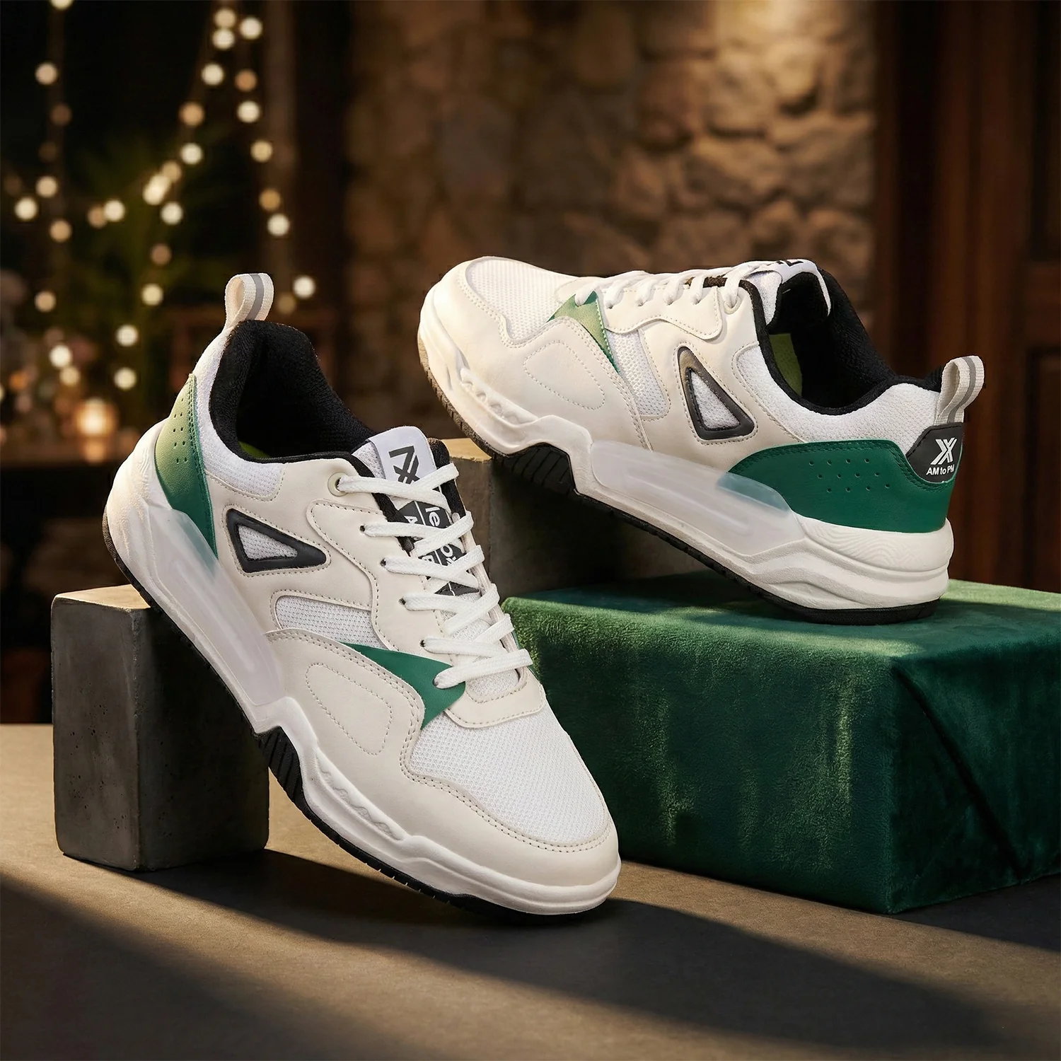 LEAP7X White Casual Lacing Sneakers for Men LORDSTEP-E By Liberty - Image 4