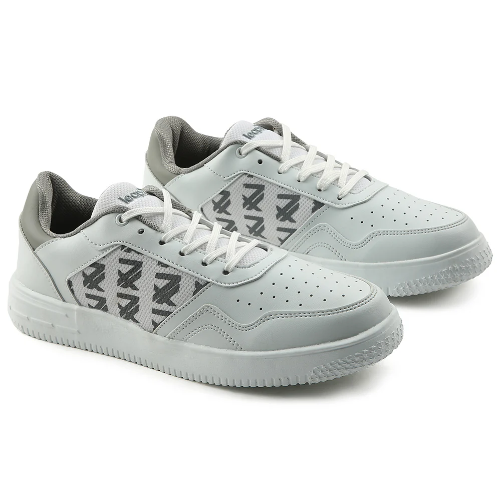 Leap7x White Casual Lacing Sneakers For Men SNOOKIS By Liberty - Image 5