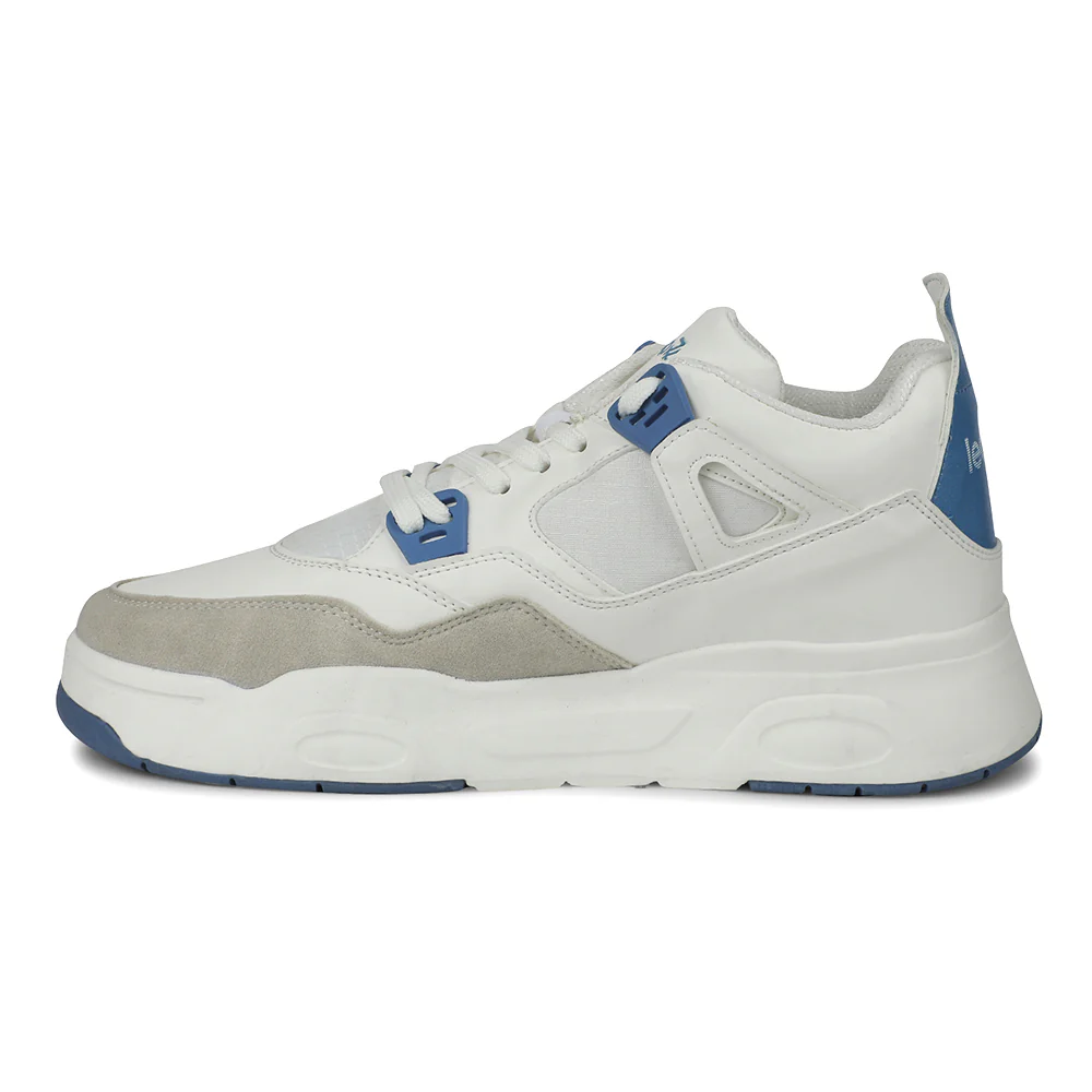 Leap7x White Casual Sneakers For Men RETRO-02 By Liberty - Image 3
