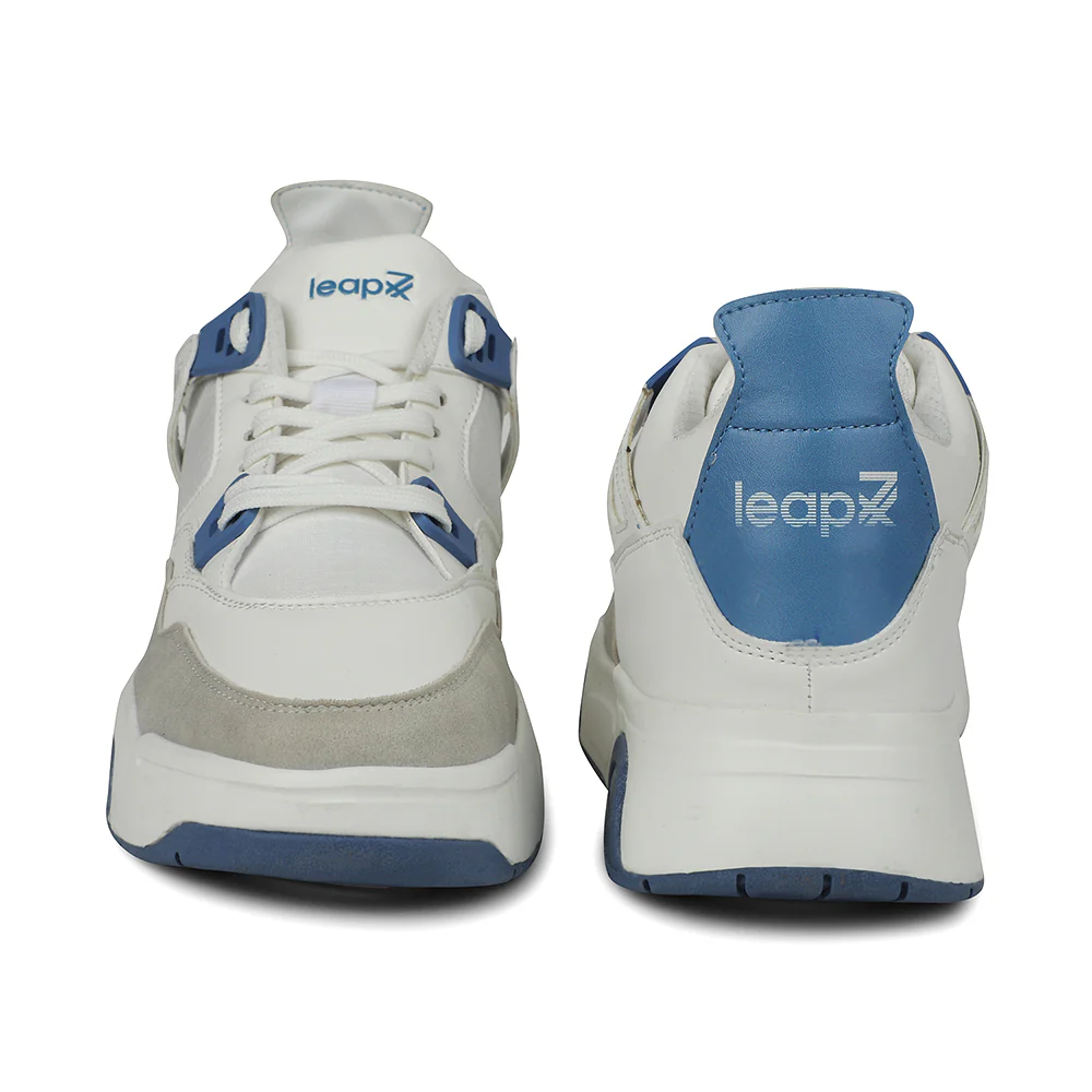 Leap7x White Casual Sneakers For Men RETRO-02 By Liberty - Image 6