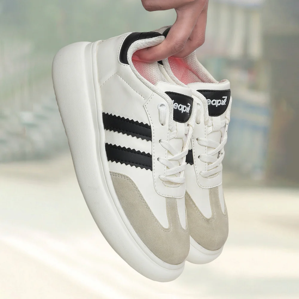 Leap7x White Casual Sneakers For Women BELEXI-1E By Liberty - Image 4