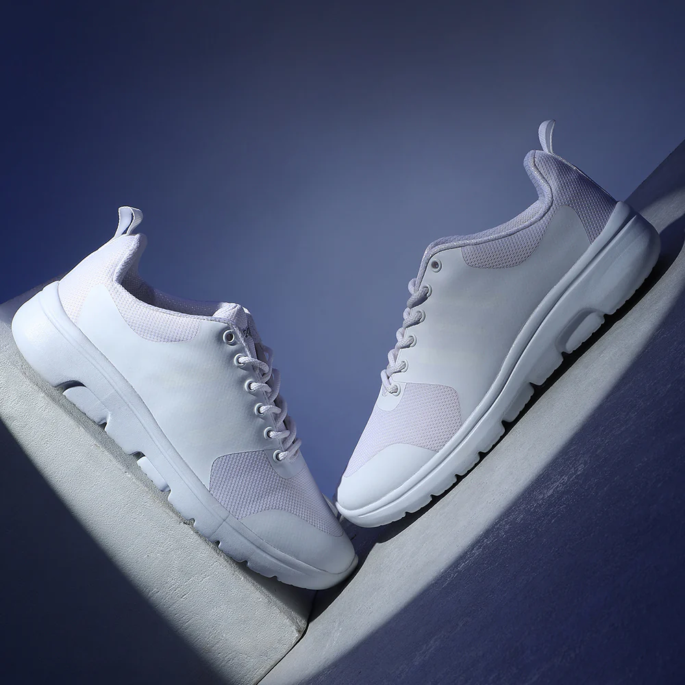 Leap7x White Lacing Casual / School Shoes For Men TRIVSKO-2E By Liberty - Image 4