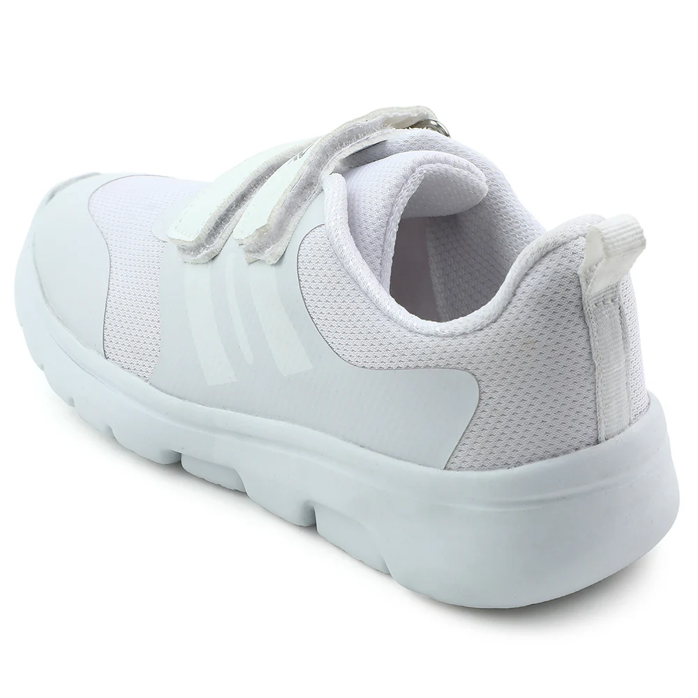 Leap7x White Non Lacing Uniform School Shoes For Kids TRIVSKO-2E By Liberty - Image 3