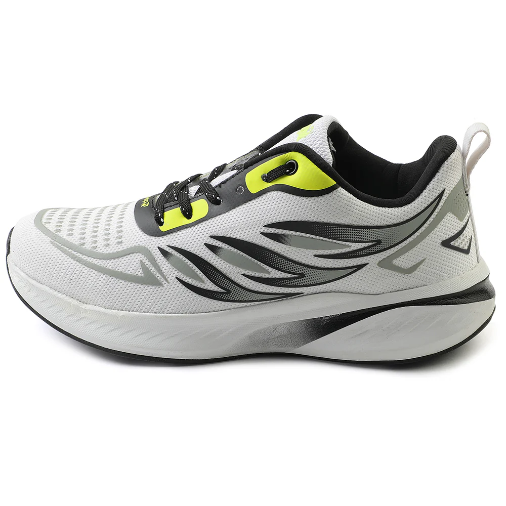 Leap7x White Sports Lacing Running Shoes For Men CASIO By Liberty - Image 3